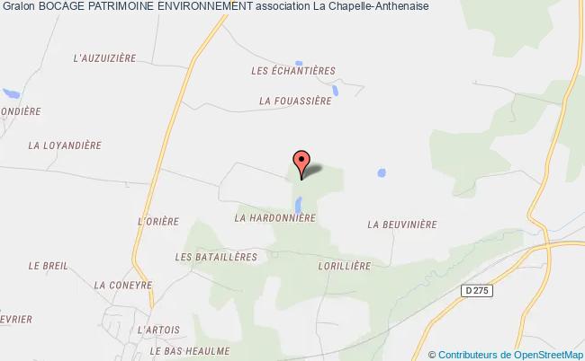 plan association Bocage Patrimoine Environnement La    Chapelle-Anthenaise