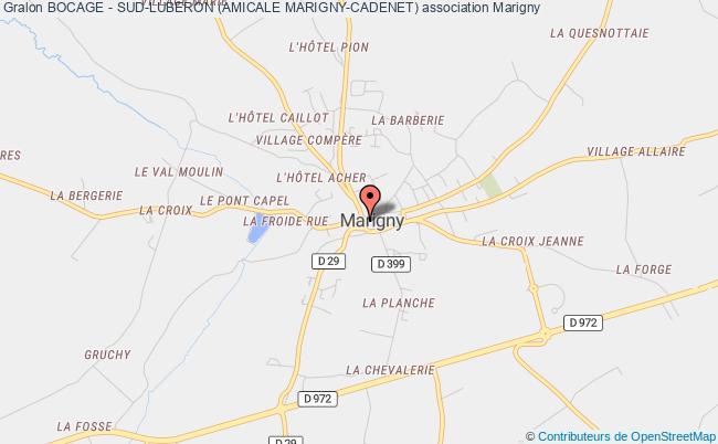 plan association Bocage - Sud-luberon (amicale Marigny-cadenet) Marigny-Le-Lozon