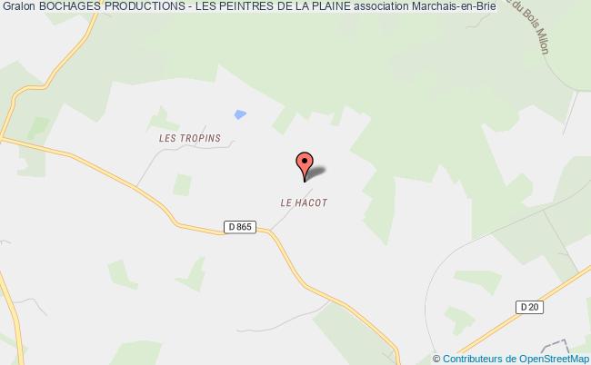 plan association Bochages Productions - Les Peintres De La Plaine Dhuys et Morin-en-Brie