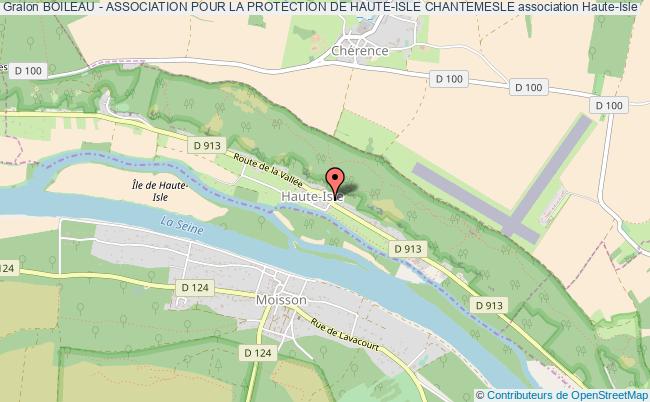 plan association Boileau - Association Pour La Protection De Haute-isle Chantemesle Haute-Isle