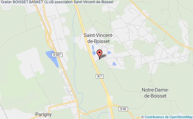 plan association Boisset Basket Club Saint-Vincent-de-Boisset