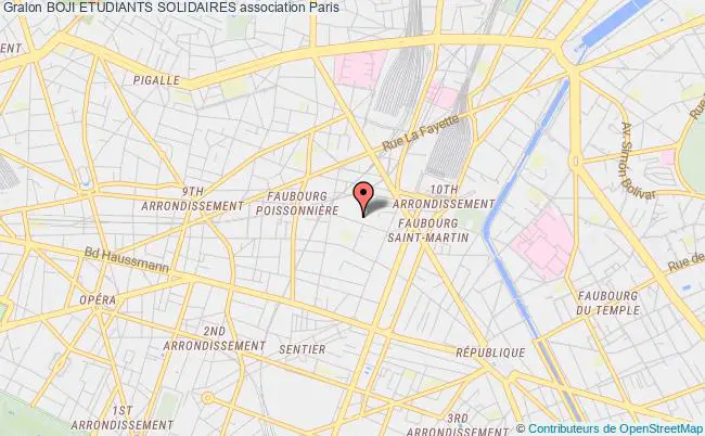 plan association Boji Etudiants Solidaires Paris