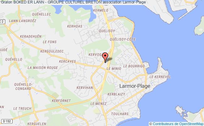 plan association Boked Er Lann - Groupe Culturel Breton Larmor-Plage