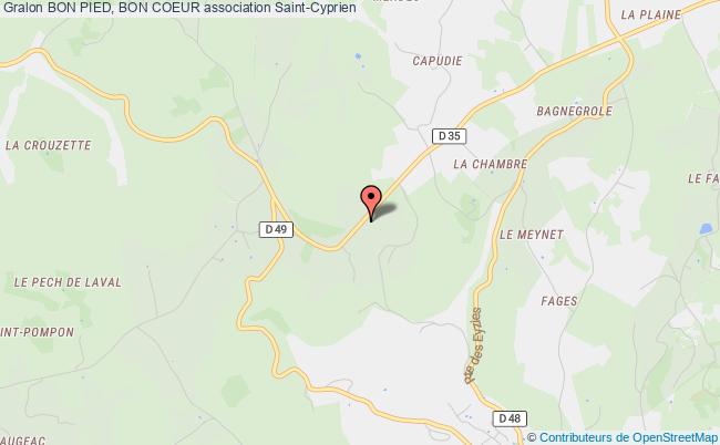 plan association Bon Pied, Bon Coeur Saint-Cyprien