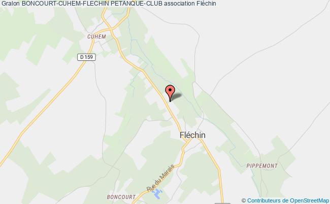 plan association Boncourt-cuhem-flechin Petanque-club Fléchin