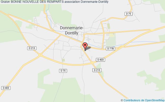 plan association Bonne Nouvelle Des Remparts Donnemarie-Dontilly