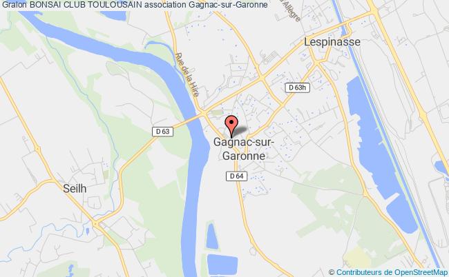 plan association Bonsai Club Toulousain Gagnac-sur-Garonne