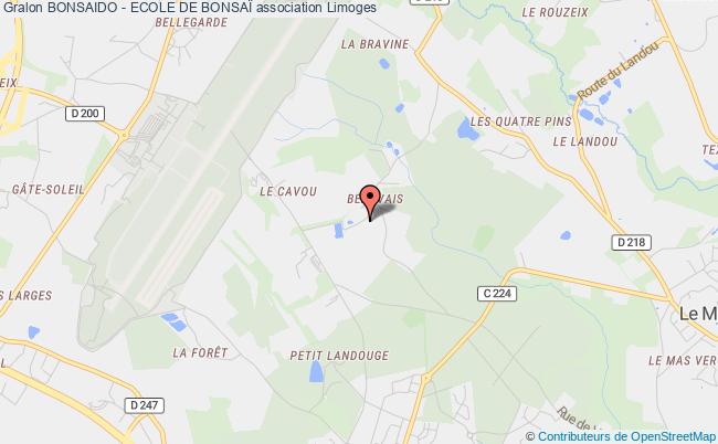 plan association Bonsaido - Ecole De BonsaÏ Limoges