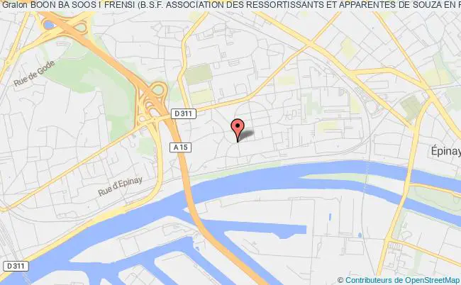 plan association Boon Ba Soos I Frensi (b.s.f. Association Des Ressortissants Et Apparentes De Souza En France) Argenteuil