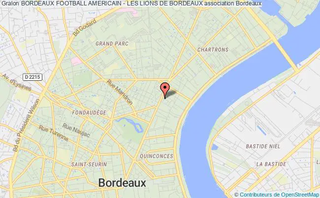 plan association Bordeaux Football Americain - Les Lions De Bordeaux Bordeaux