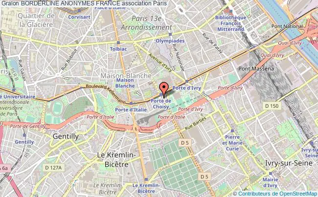 plan association Borderline Anonymes France Paris
