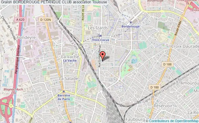 plan association Borderouge Petanque Club Toulouse