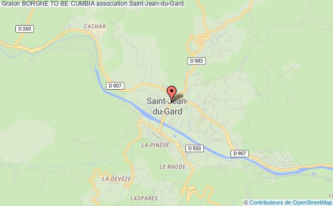 plan association Borgne To Be Cumbia Saint-Jean-du-Gard