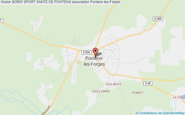 plan association Born' Sport SantÉ De Pontenx Pontenx-les-Forges