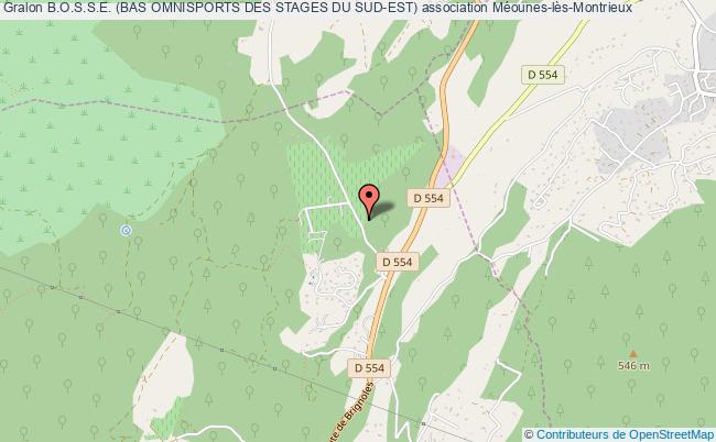 plan association B.o.s.s.e. (bas Omnisports Des Stages Du Sud-est) Méounes-lès-Montrieux