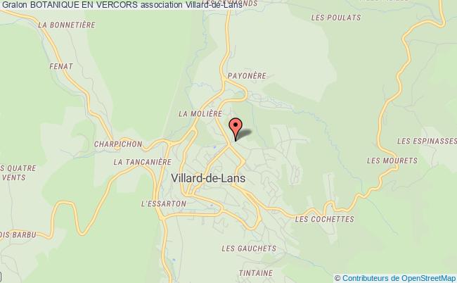 plan association Botanique En Vercors Villard-de-Lans