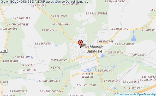 plan association Bouchons 53 D'amour Le Genest-Saint-Isle