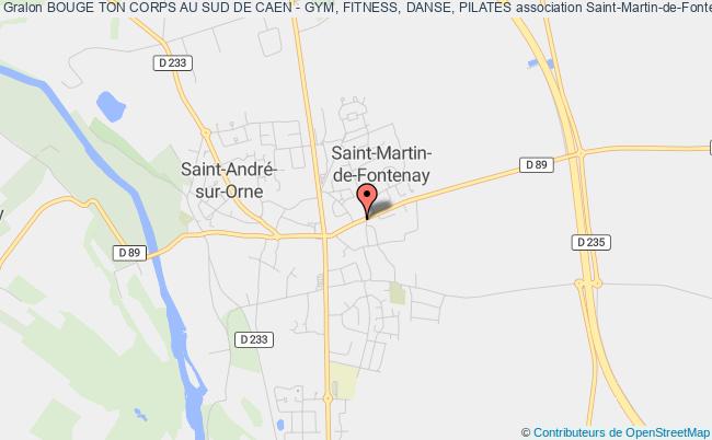 plan association Bouge Ton Corps Au Sud De Caen - Gym, Fitness, Danse, Pilates Saint-Martin-de-Fontenay