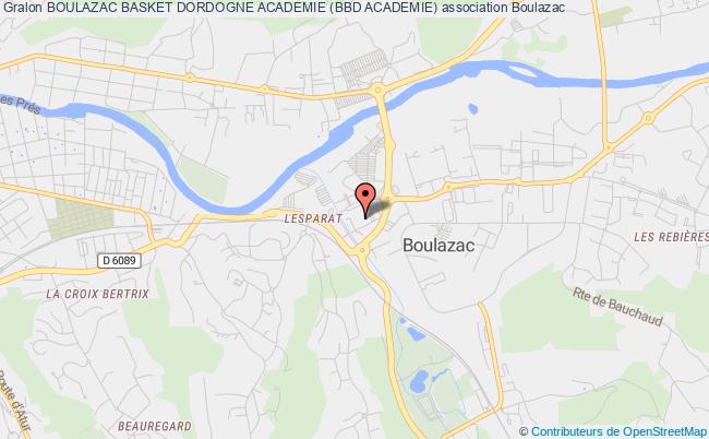 plan association Boulazac Basket Dordogne Academie (bbd Academie) Boulazac Isle Manoire
