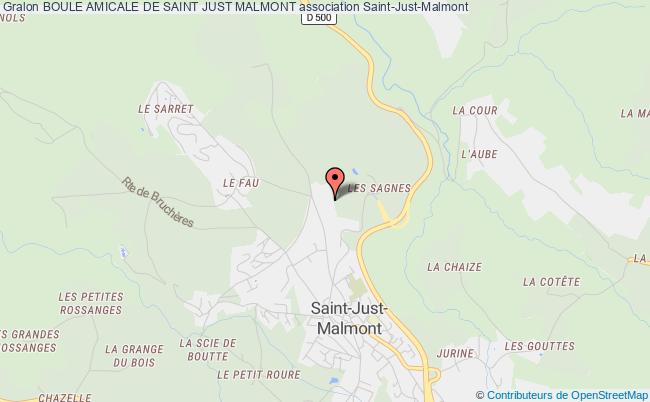 plan association Boule Amicale De Saint Just Malmont Saint-Just-Malmont