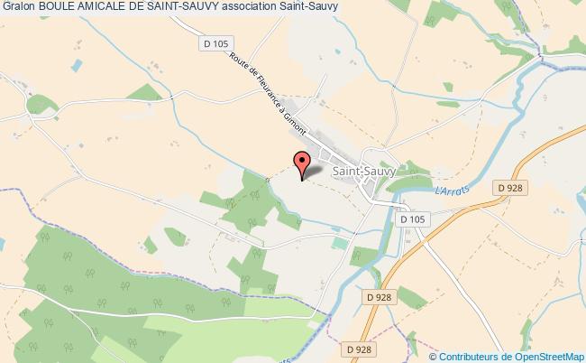 plan association Boule Amicale De Saint-sauvy Saint-Sauvy