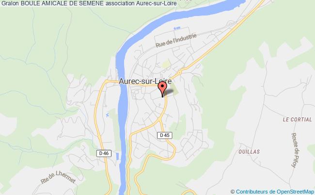 plan association Boule Amicale De Semene Aurec-sur-Loire