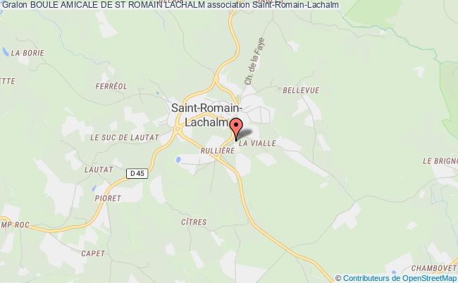 plan association Boule Amicale De St Romain Lachalm Saint-Romain-Lachalm