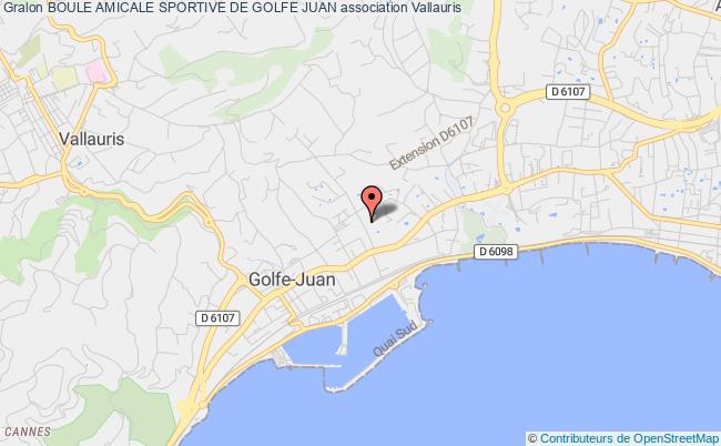 plan association Boule Amicale Sportive De Golfe Juan Vallauris