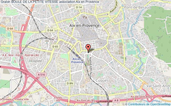 plan association Boule De La Petite Vitesse Aix-en-Provence