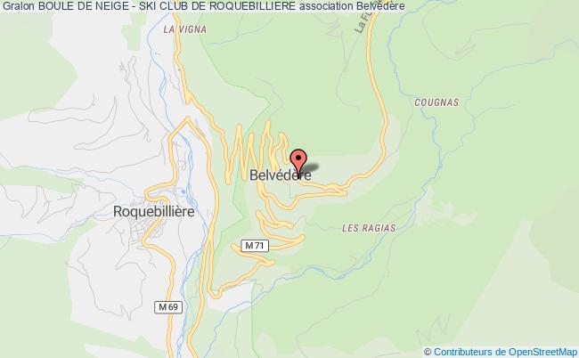 plan association Boule De Neige - Ski Club De Roquebilliere Belvédère