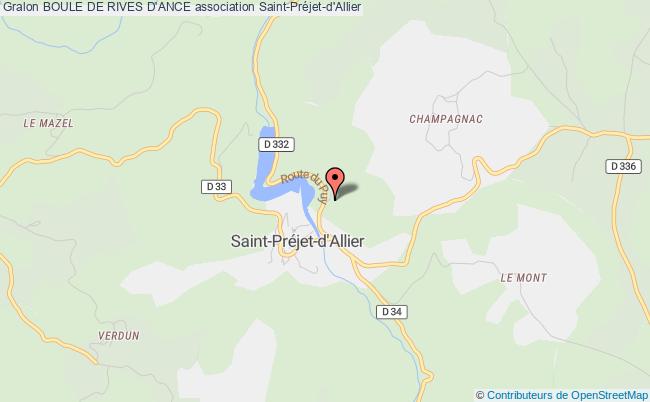 plan association Boule De Rives D'ance Saint-Préjet-d'Allier