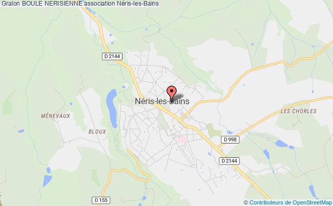 plan association Boule Nerisienne Néris-les-Bains