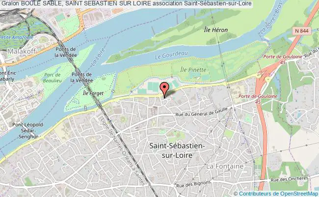 plan association Boule Sable, Saint Sebastien Sur Loire Saint-Sébastien-sur-Loire