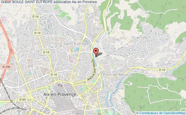plan association Boule Saint Eutrope Aix-en-Provence