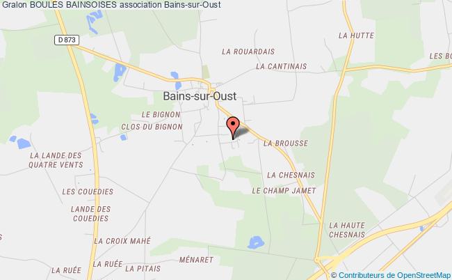 plan association Boules Bainsoises Bains-sur-Oust