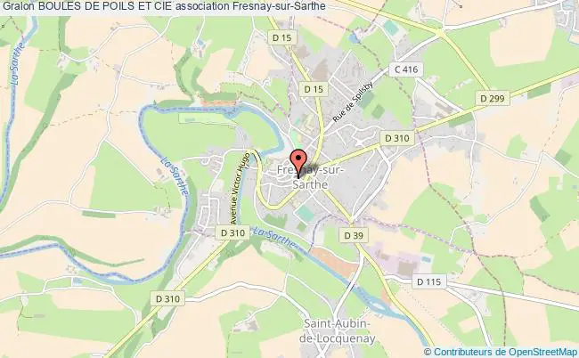 plan association Boules De Poils Et Cie Fresnay-sur-Sarthe