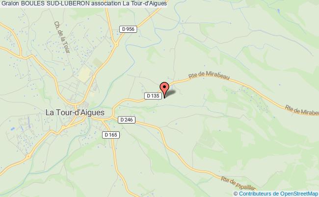 plan association Boules Sud-luberon La    Tour-d'Aigues