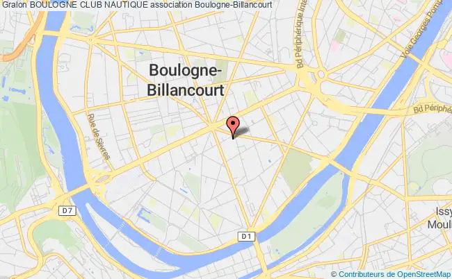 plan association Boulogne Club Nautique Boulogne-Billancourt