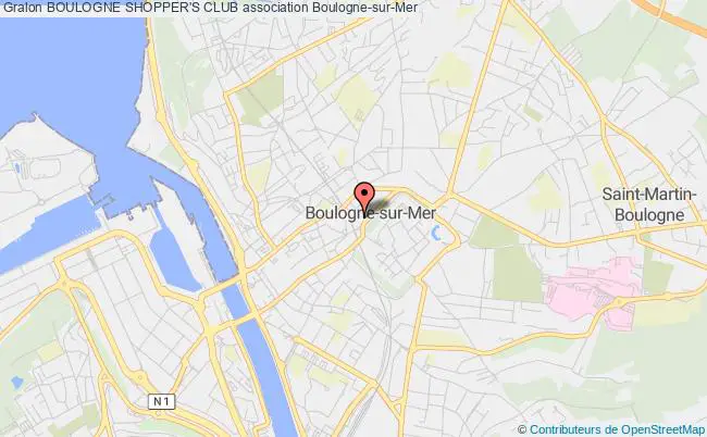 plan association Boulogne Shopper's Club Boulogne-sur-Mer