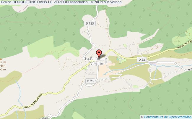 plan association Bouquetins Dans Le Verdon Palud-sur-Verdon