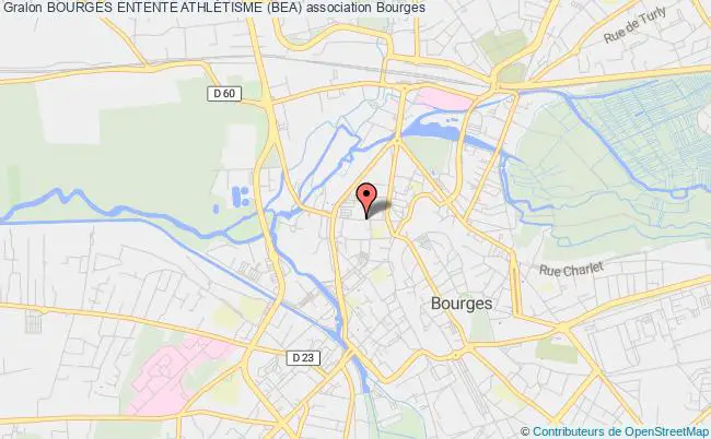 plan association Bourges Entente AthlÉtisme (bea) Bourges