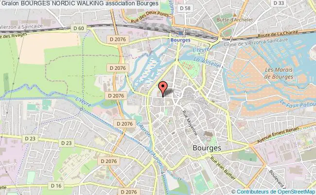 plan association Bourges Nordic Walking Bourges