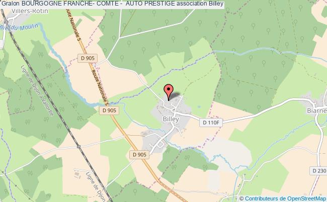 plan association Bourgogne Franche- Comte -  Auto Prestige Billey
