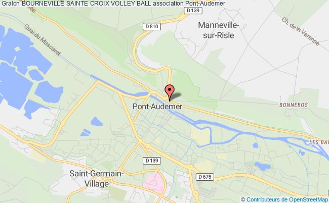 plan association Bourneville Sainte Croix Volley Ball Pont-Audemer