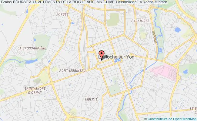 plan association Bourse Aux Vetements De La Roche Automne-hiver La    Roche-sur-Yon