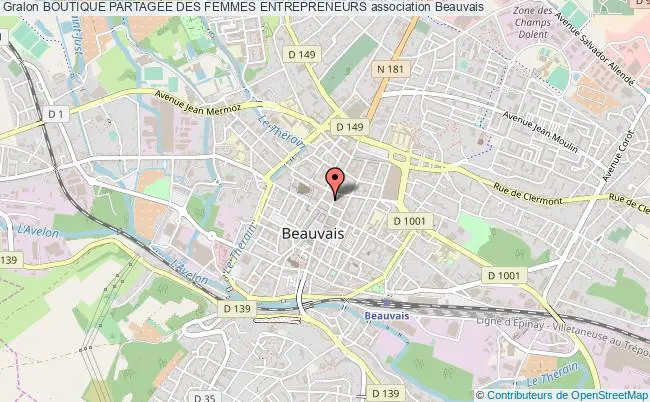 plan association Boutique PartagÉe Des Femmes Entrepreneurs Beauvais
