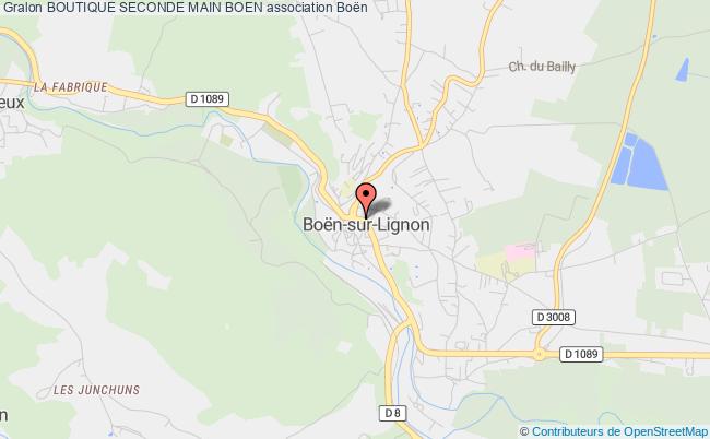 plan association Boutique Seconde Main Boen Boën-sur-Lignon