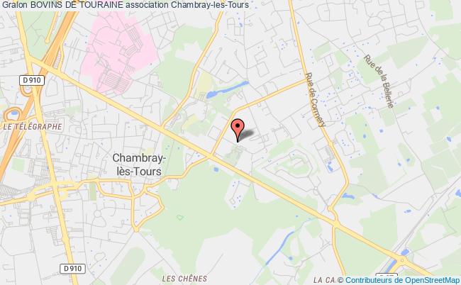 plan association Bovins De Touraine CHAMBRAY-LÈS-TOURS