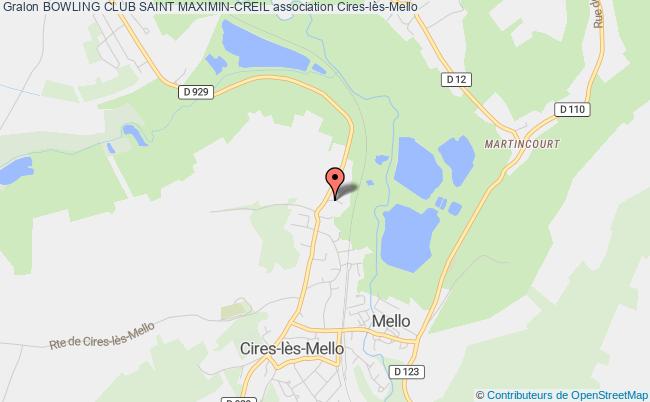 plan association Bowling Club Saint Maximin-creil Cires-lès-Mello