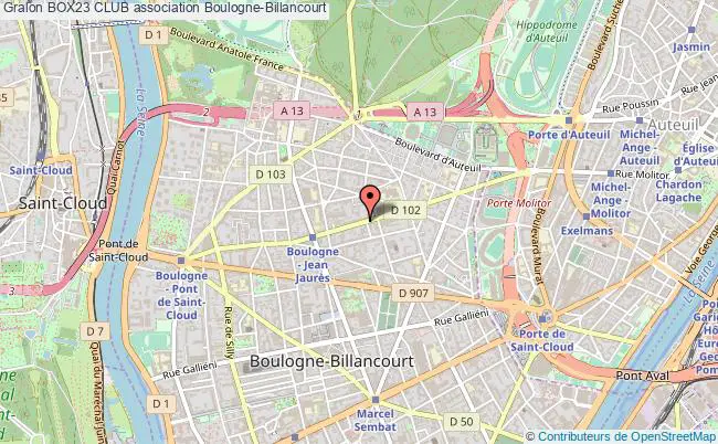 plan association Box23 Club Boulogne-Billancourt
